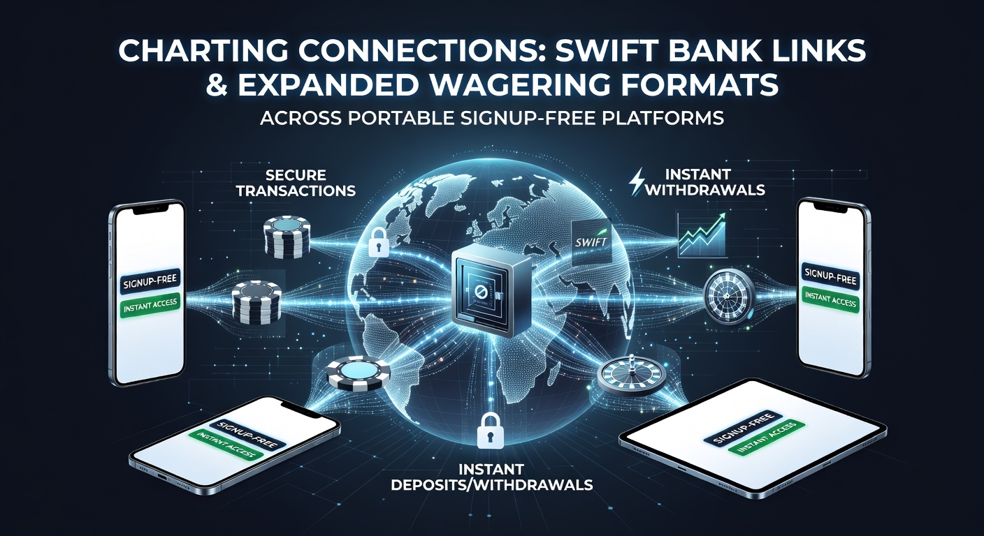 Illustration showing swift bank links integrated with mobile wagering platforms and expanded game formats