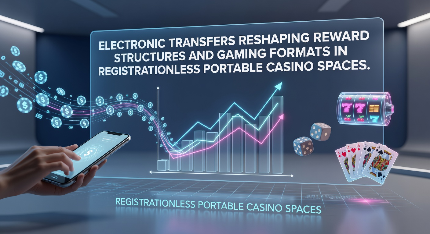 Electronic transfers enabling instant rewards in registrationless mobile casino environments