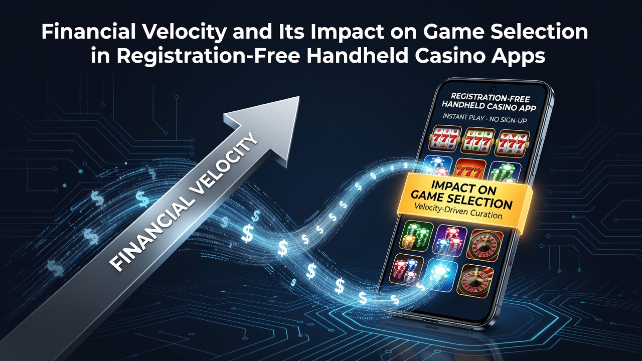 Illustration showing transaction speed influencing game options on handheld devices
