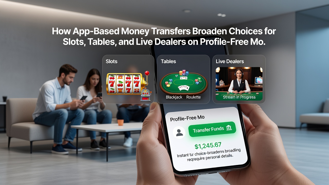 Mobile device displaying live dealer table alongside slot games after completed app transfer