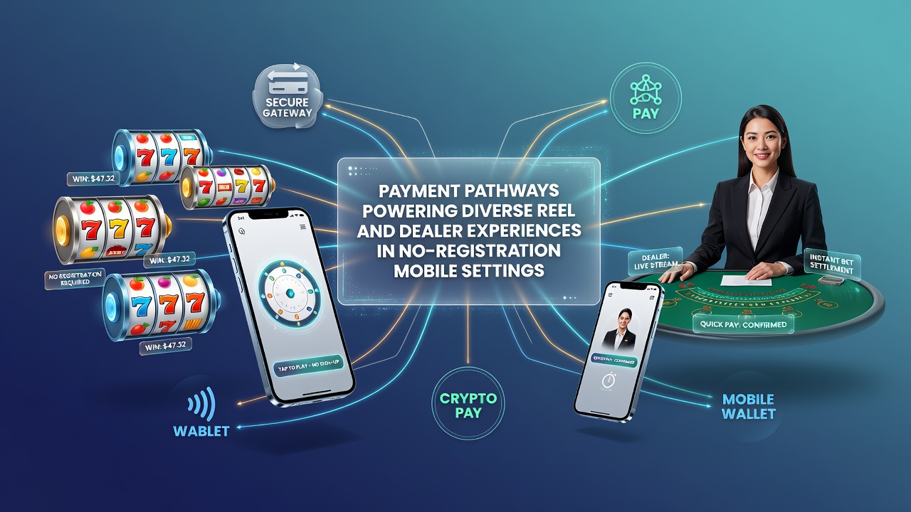 Live dealer table interface on mobile with instant payment confirmation for no-registration play