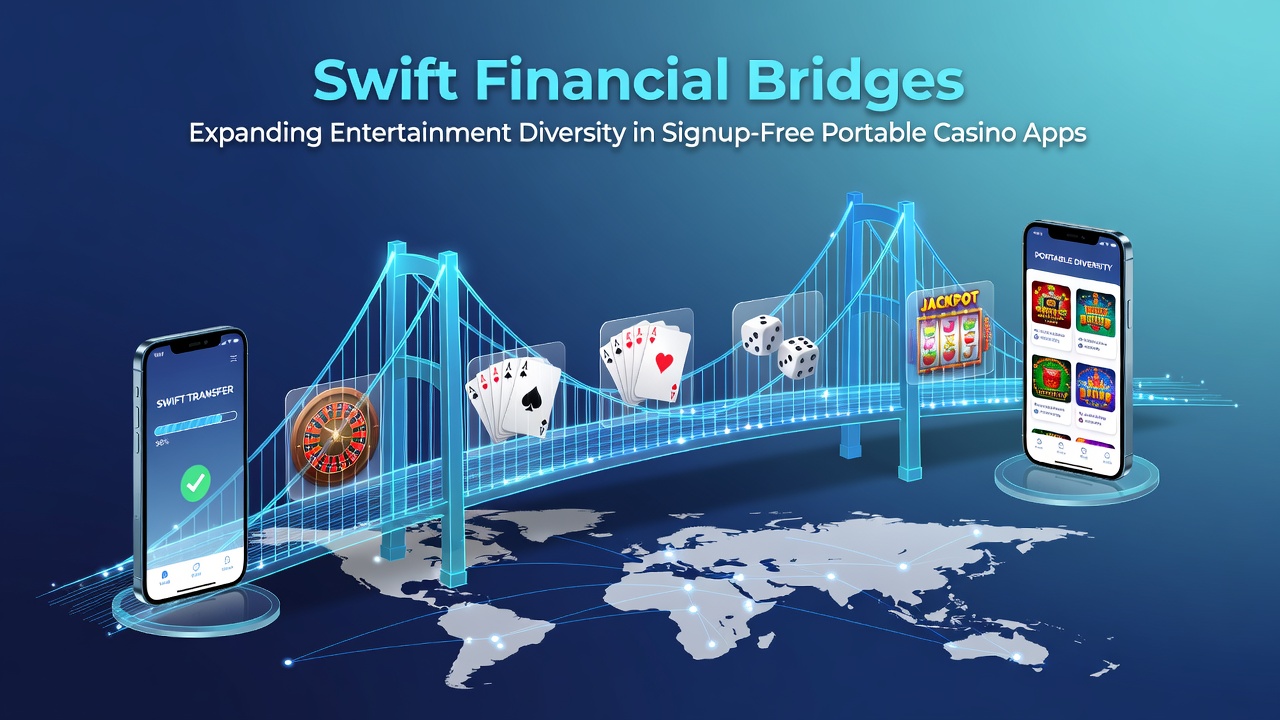 Mobile screen showing diverse casino game categories accessed via instant transfers