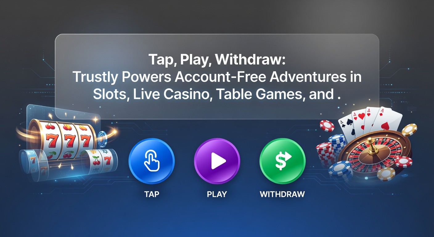 Close-up of a mobile phone screen displaying a live blackjack table with Trustly deposit confirmation popping up, chips stacking, and a withdrawal button ready, emphasizing account-free speed in table games